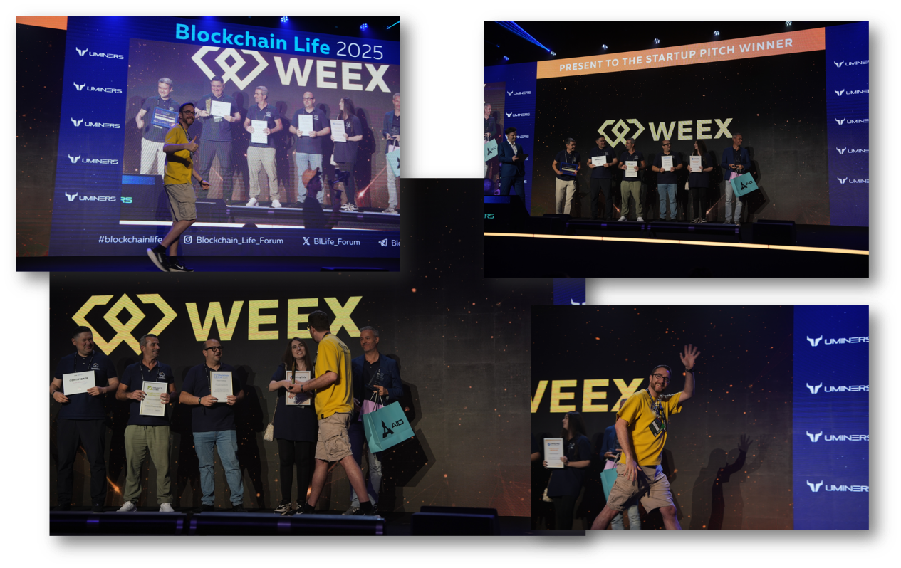 WEEX唯客作为白金赞助商亮相迪拜Blockchain Life，展现交易所全球影响力